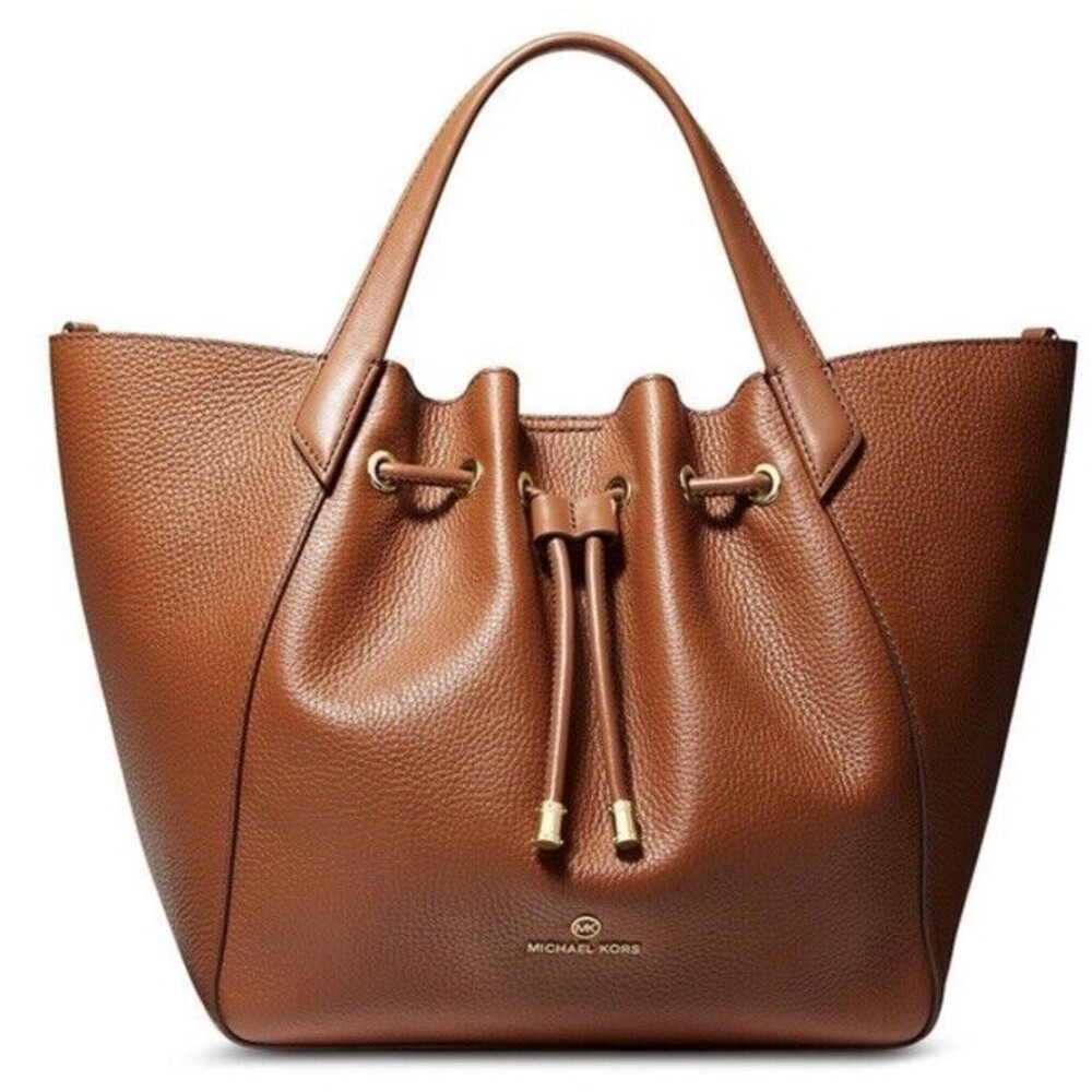 Michael Kors Brown Leather Tote Bag